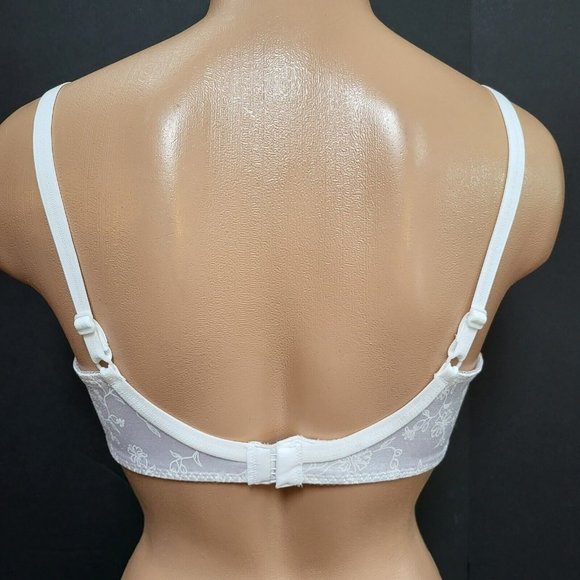 Playtex Secrets 36B Full-Figure UW Lace White Bra -  US4422 - NWT - Picture 7 of 10